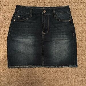 wallflower jean skirt